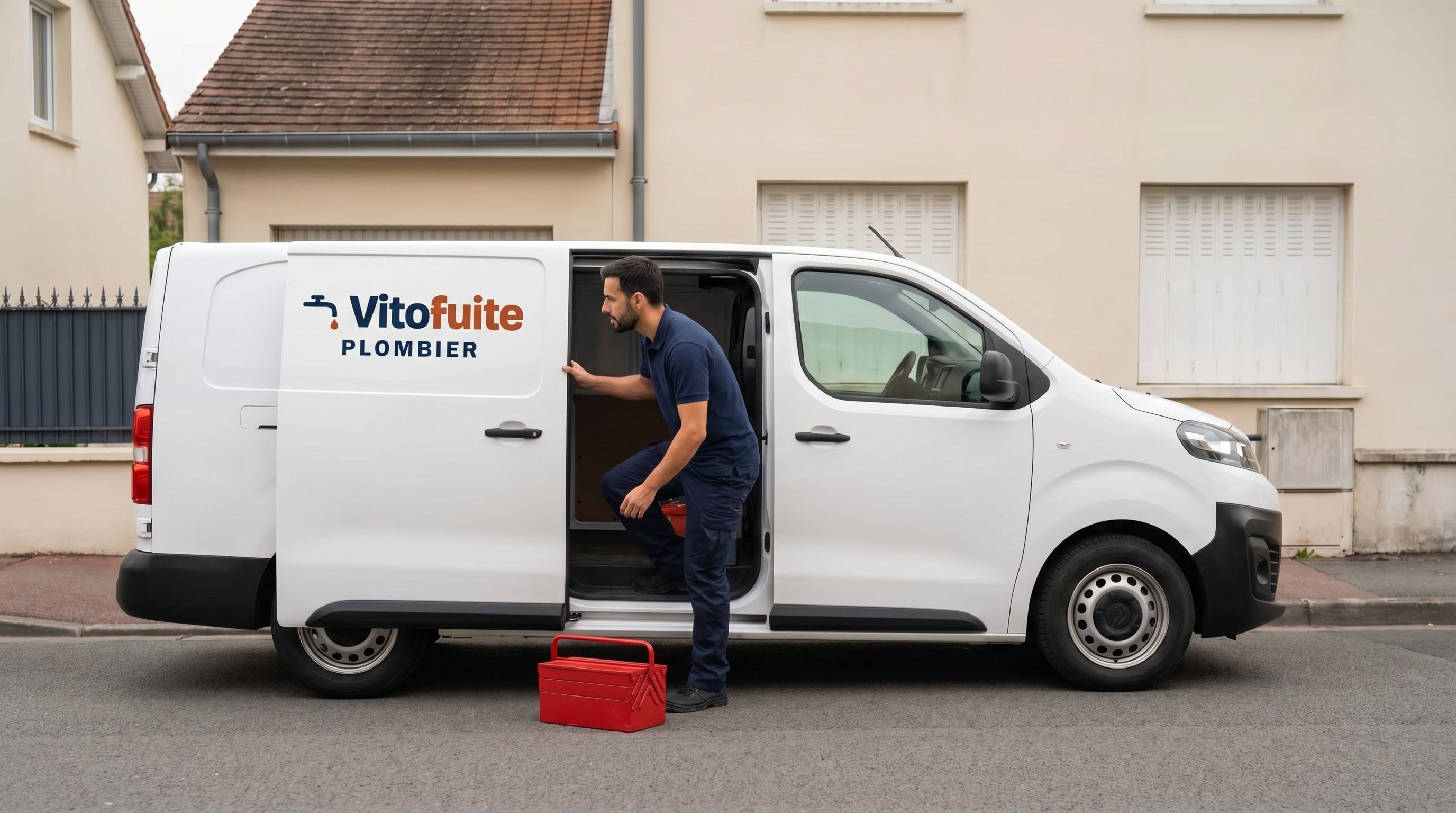 Fourgon Vitofuite, plombier d'urgence en intervention à Cachan